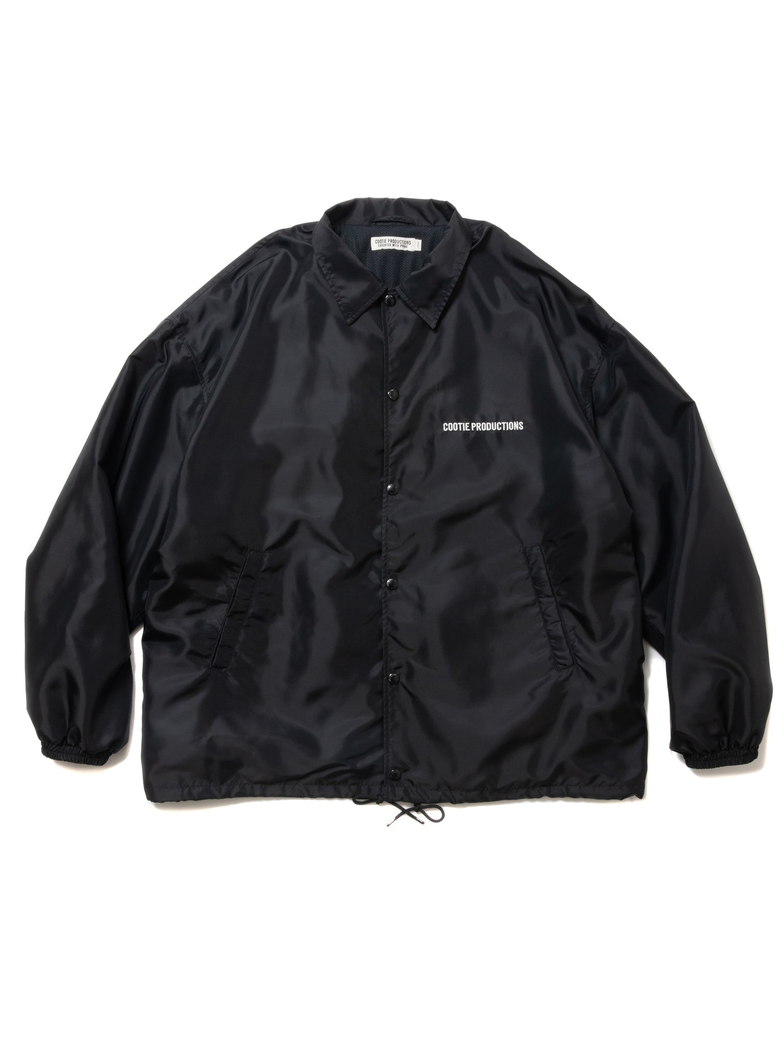 COOTIE Velour Zip-Up Work Shirt BLACK - ファッション