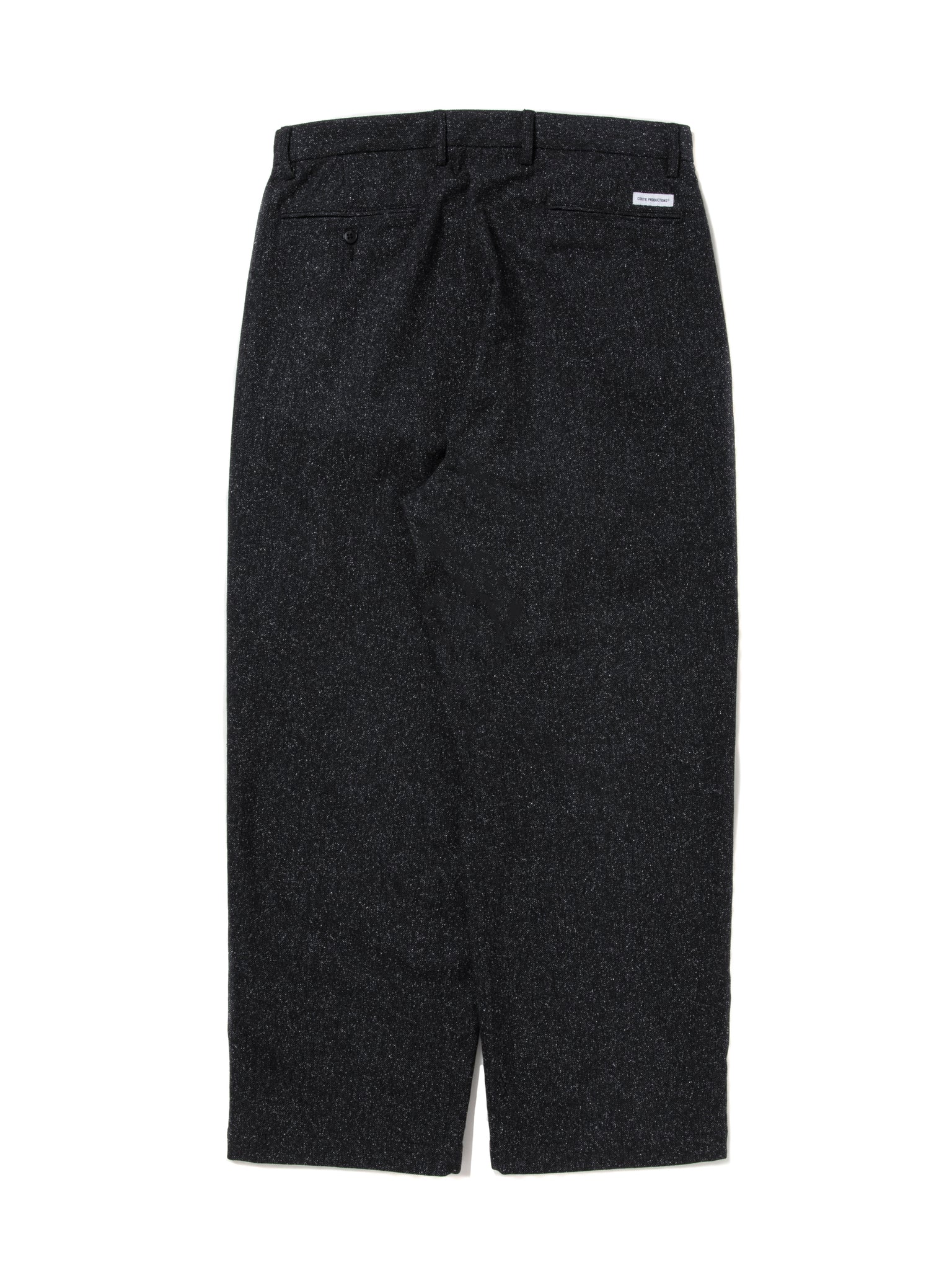 Silk Nep Herringbone 2 Tuck Wide Trousers