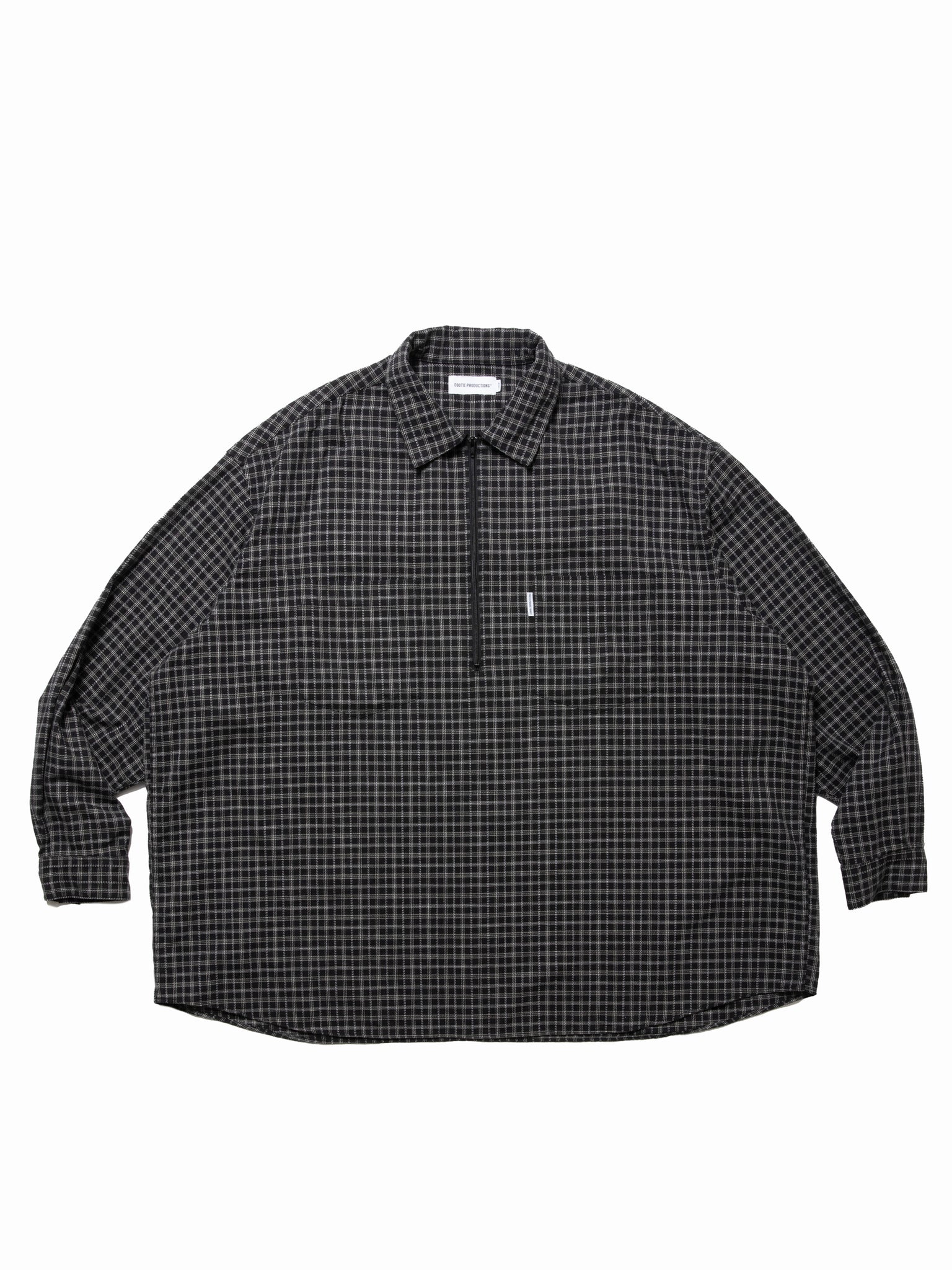 Amundsen Check Overized Half Zip L/S Shirts