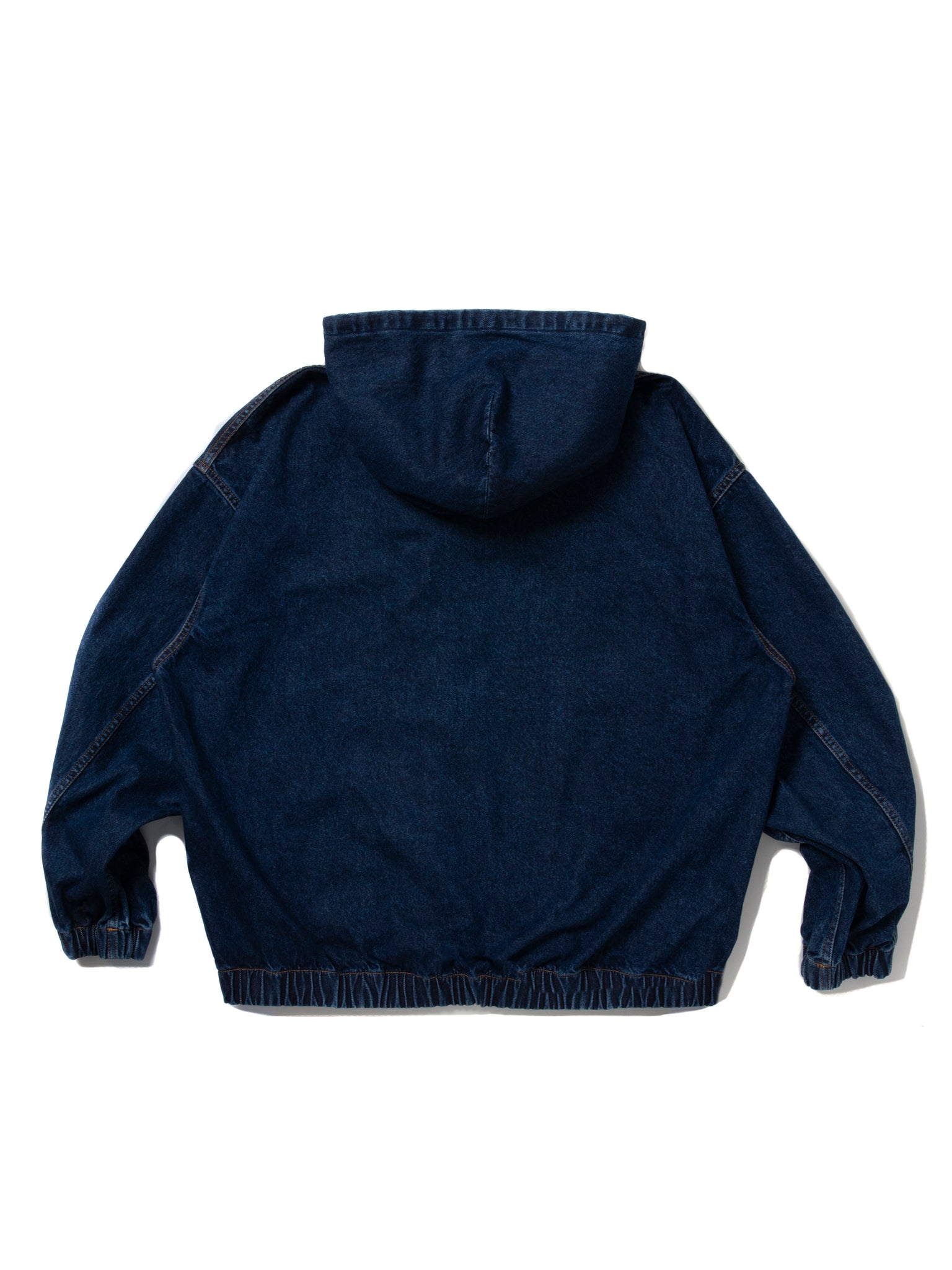 12.5oz Denim Zip Up Hooded Jacket