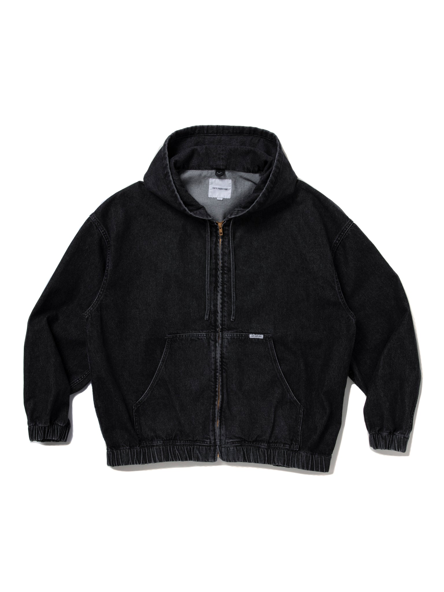 12.5oz Denim Zip Up Hooded Jacket