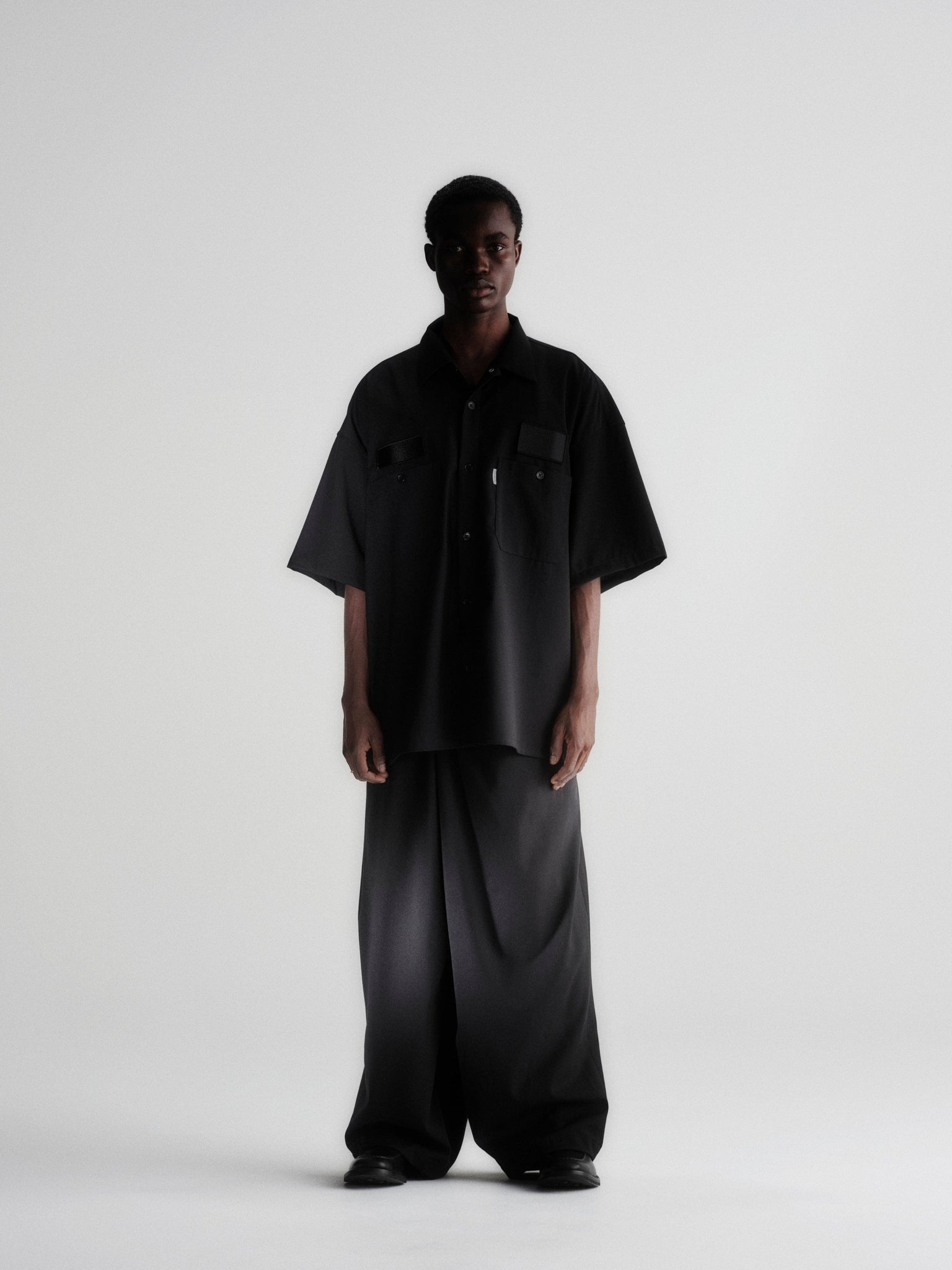 Leno Cloth Wrap Wide Easy Trousers