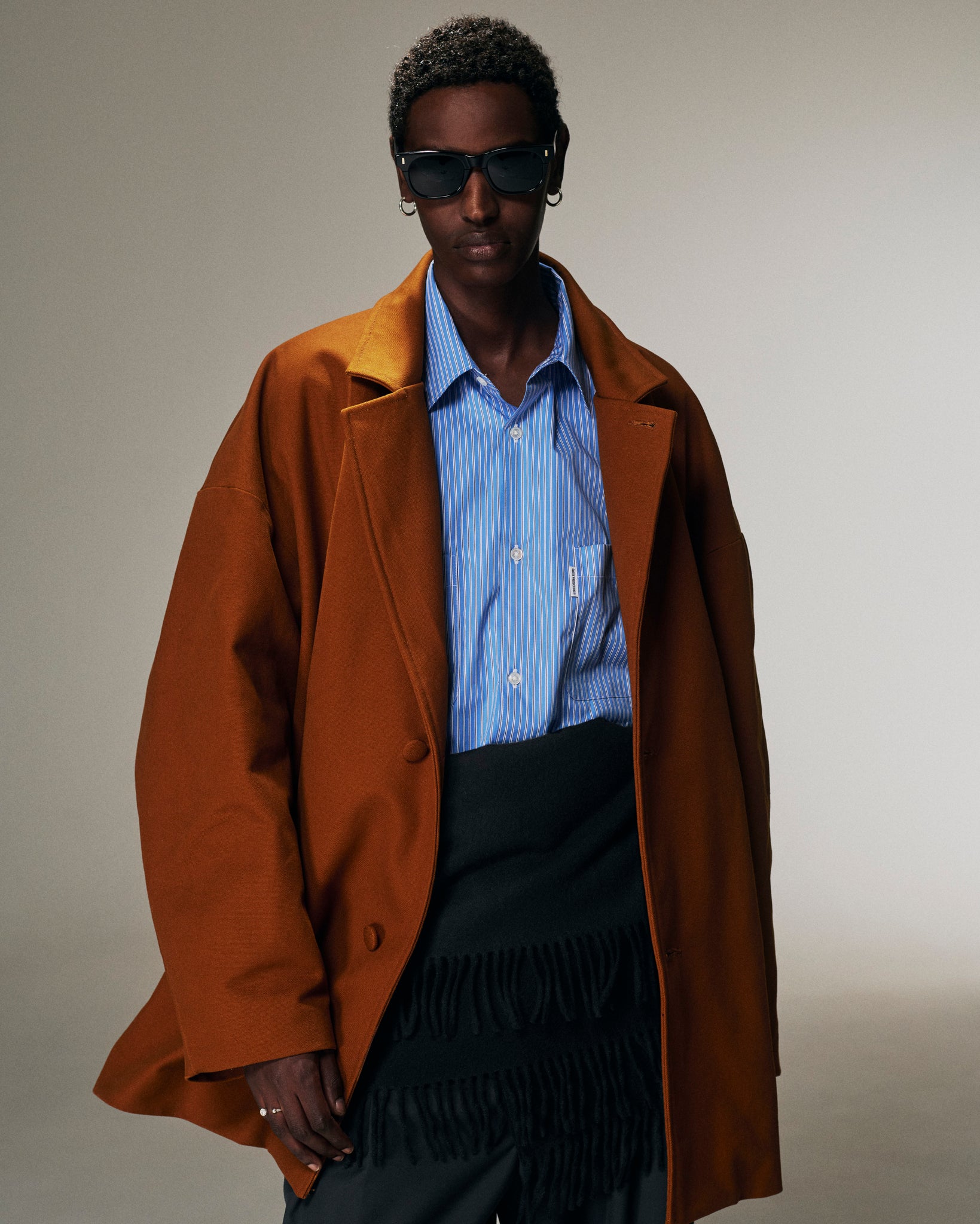 Cotton Canvas Padded Short Coat