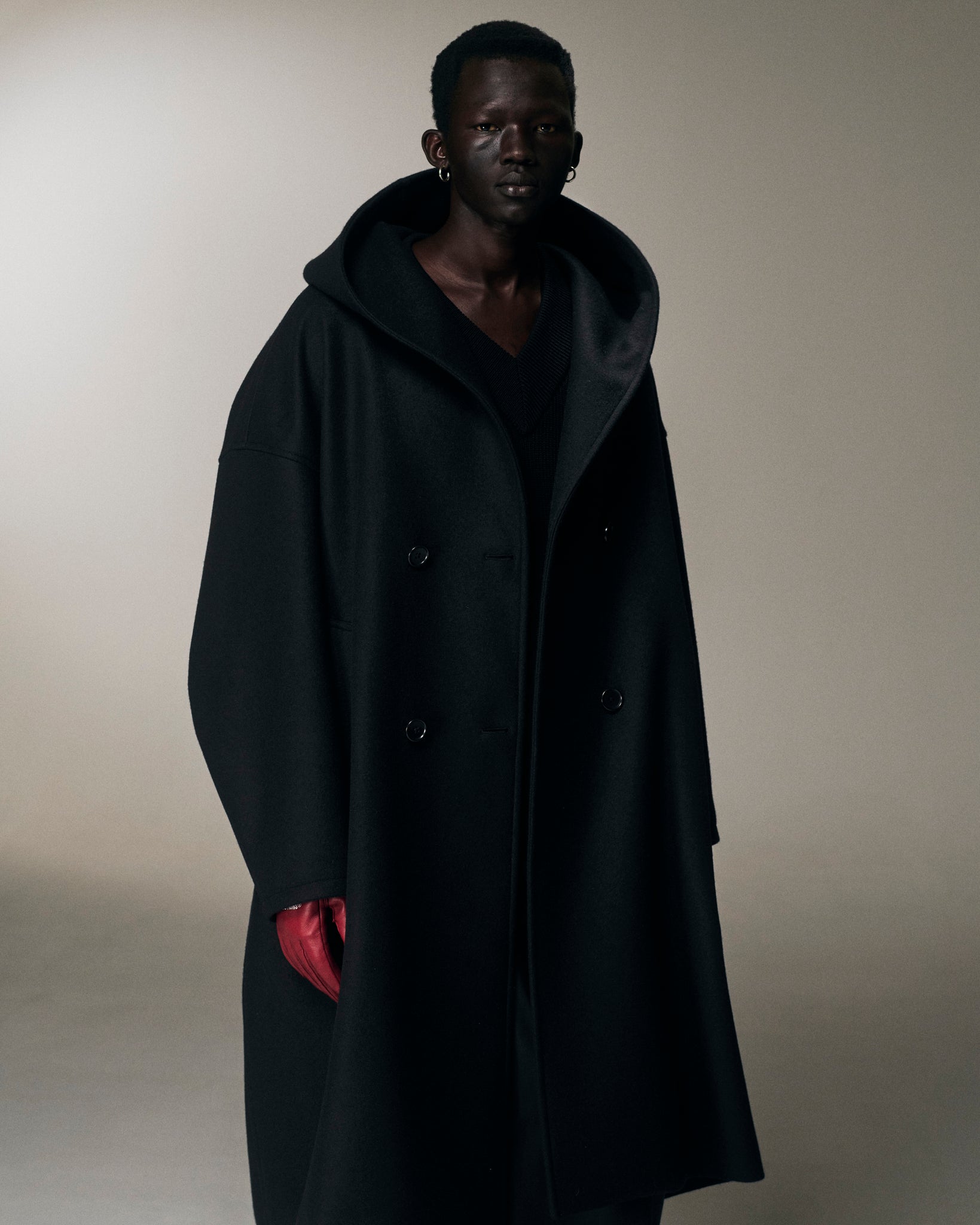 Wool Melton Double Breasted Jedi Coat