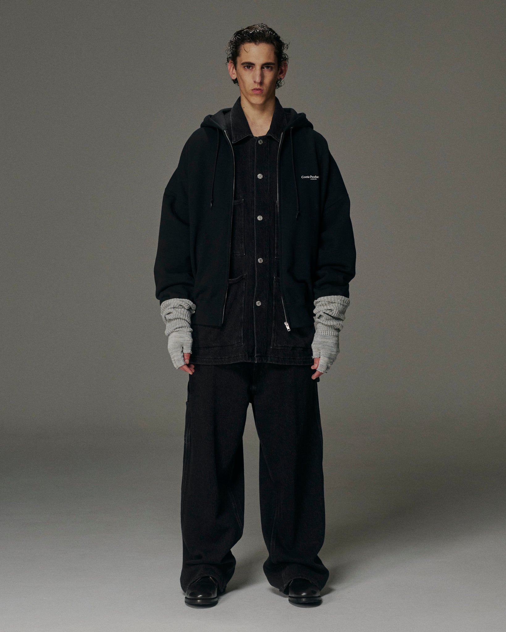 Knit Cuffed Fingerless Glove