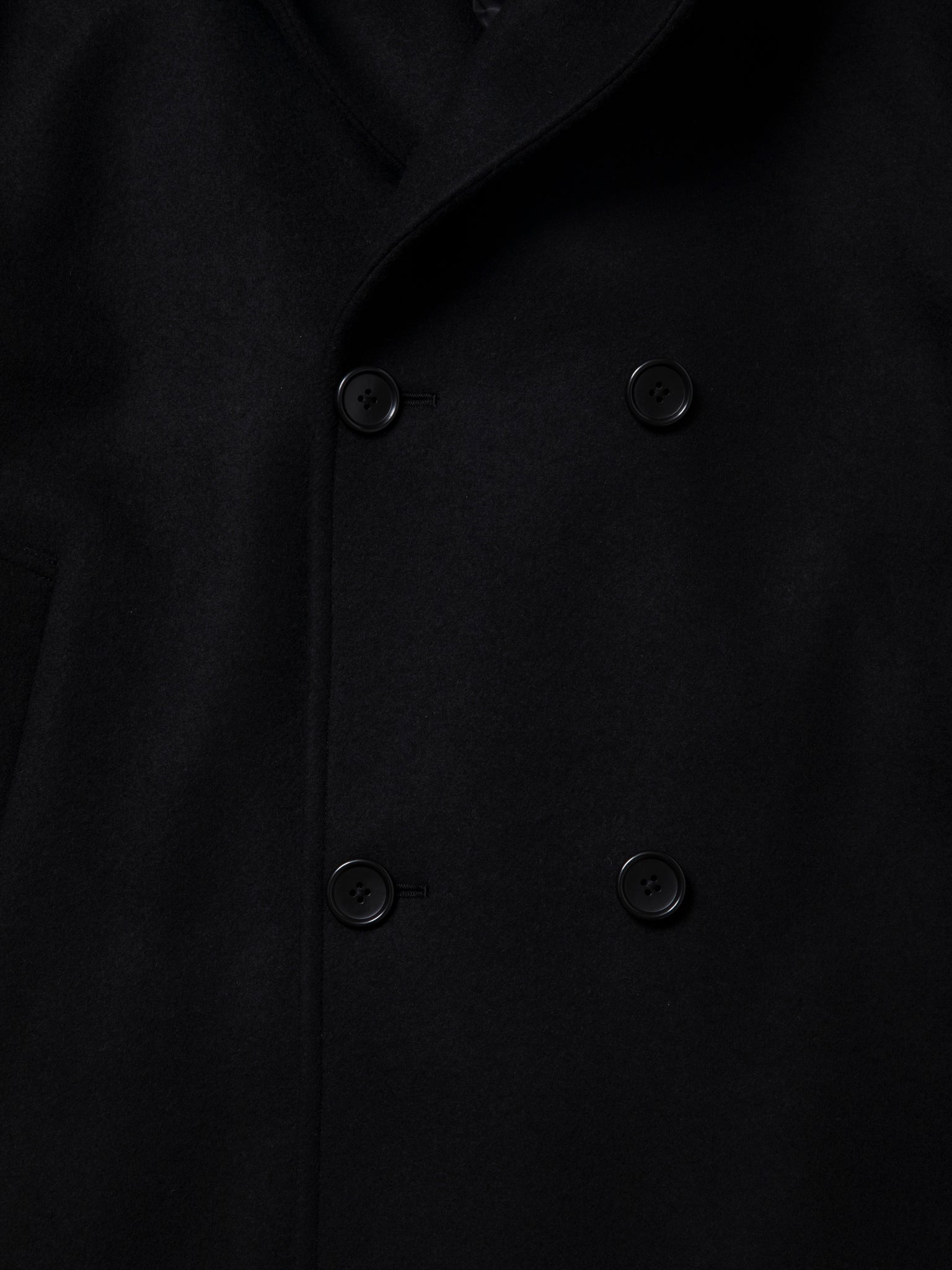 Wool Melton Double Breasted Jedi Coat