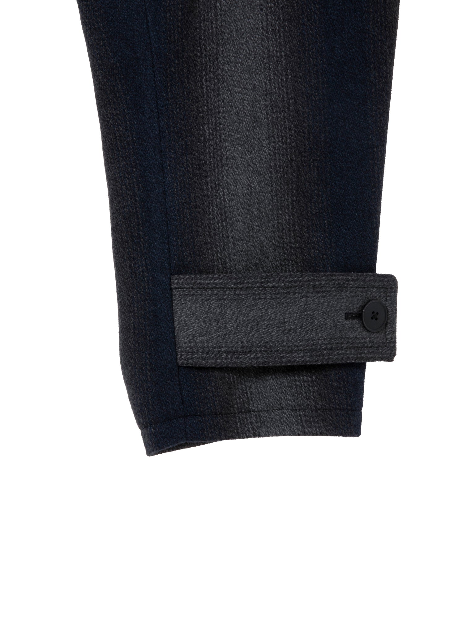 Ombre Stripe Wool Balmacaan Coat