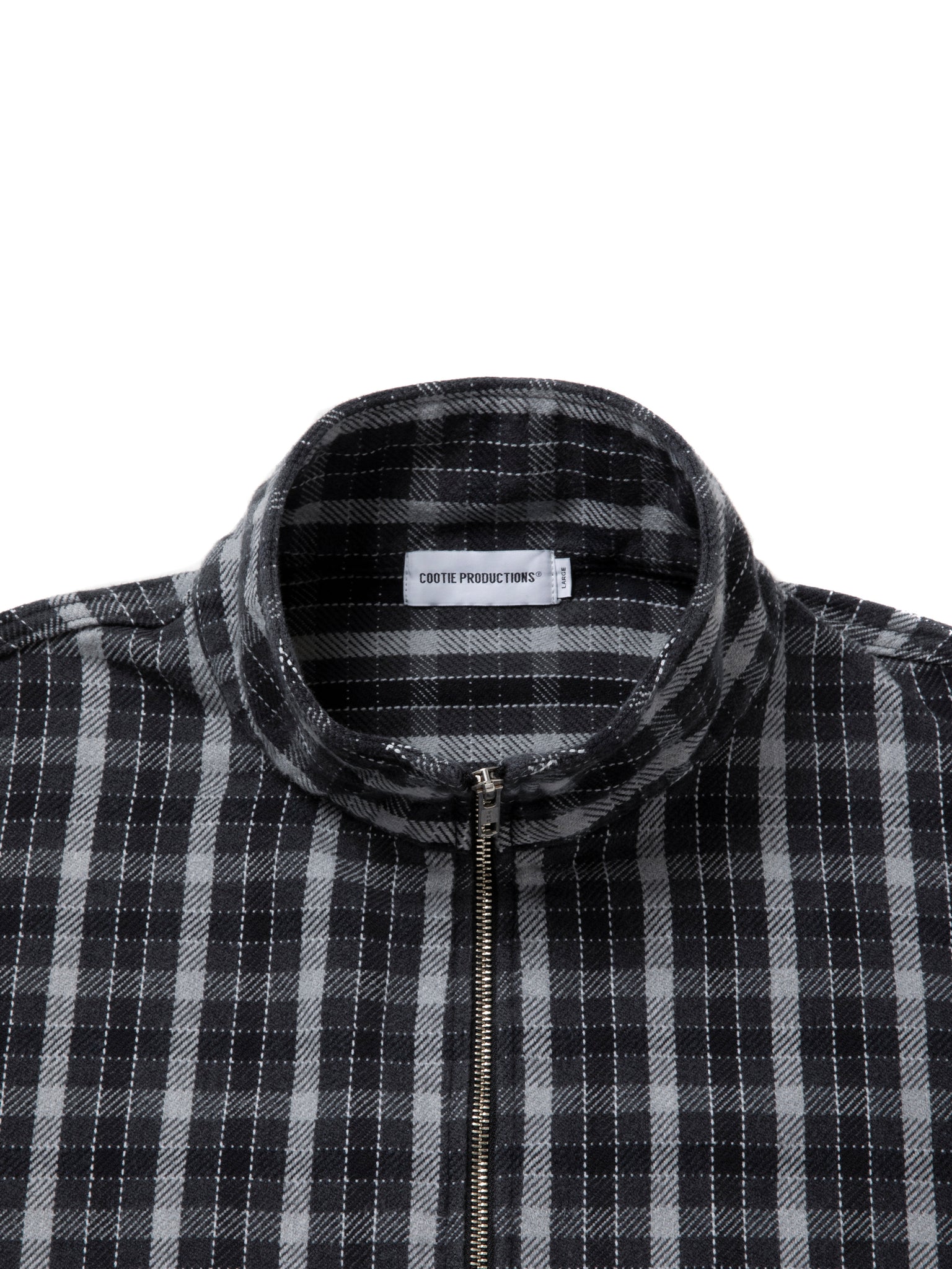 AD Processing Heavy Flannel Check Half Zip Pullover