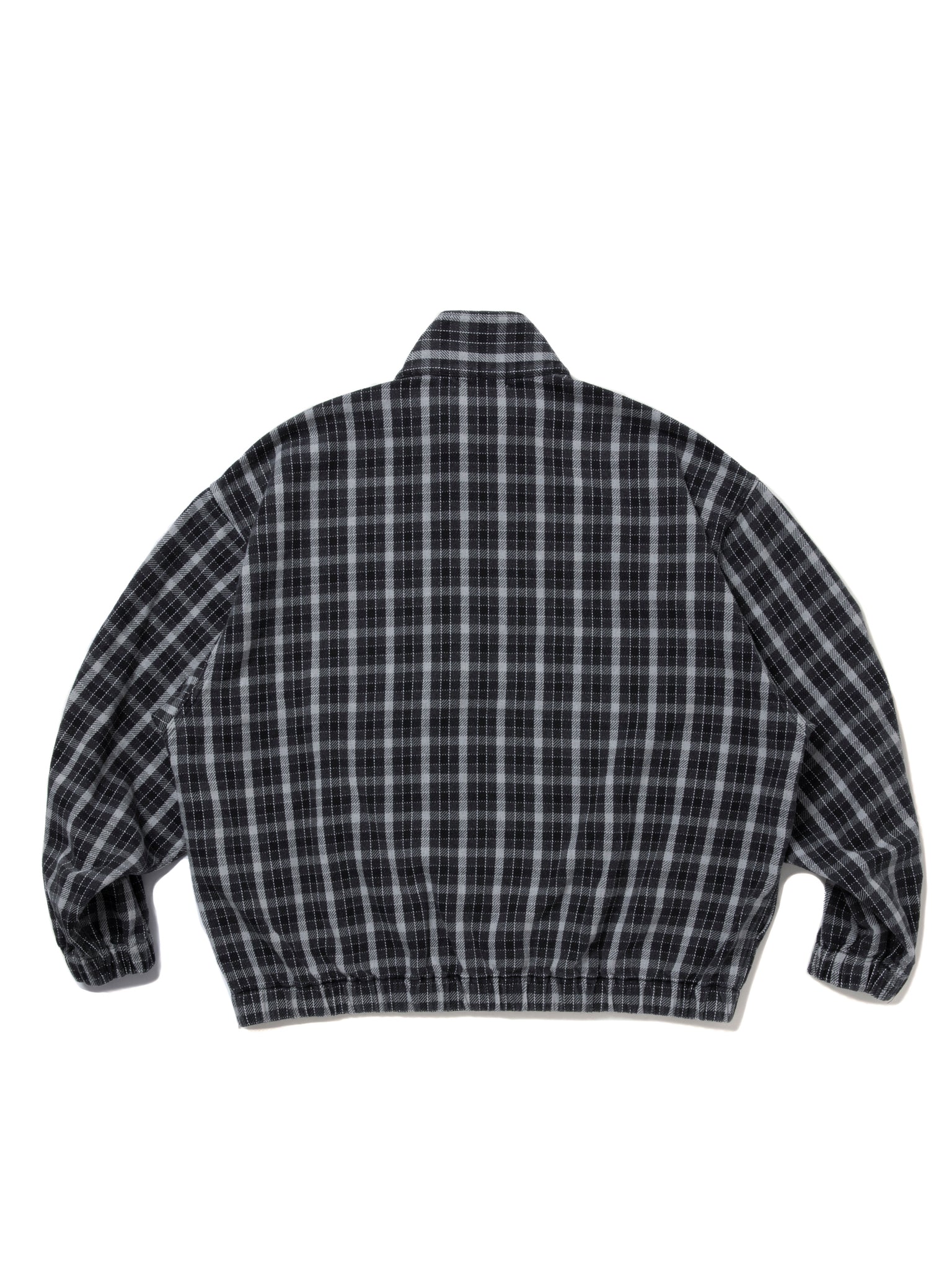AD Processing Heavy Flannel Check Half Zip Pullover