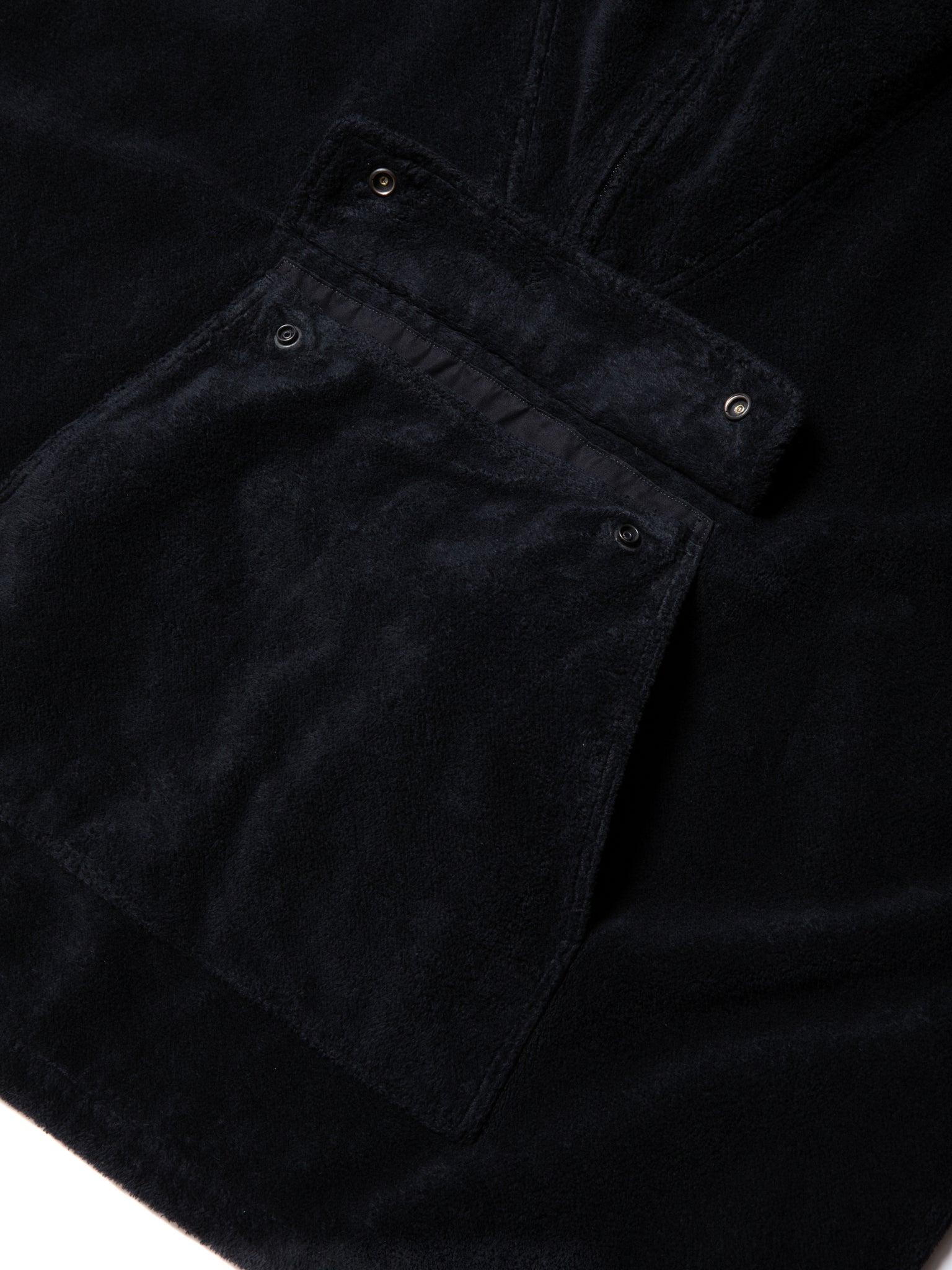 Garment Dyed Cotton Boa Anorak Hoodie