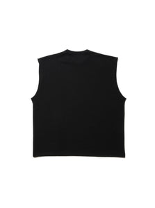 Inlay Sweat Cut Off Sleeve Tee